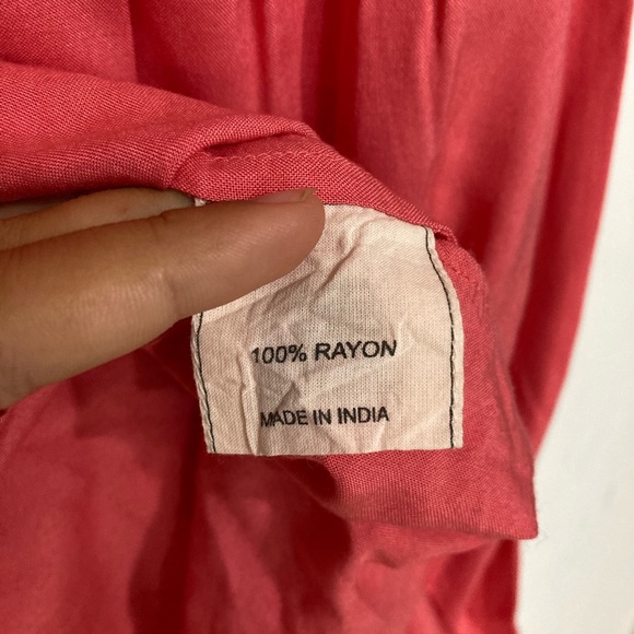 MARABELLE Woman’s midi pink/hints of gold dress - Picture 5 of 5